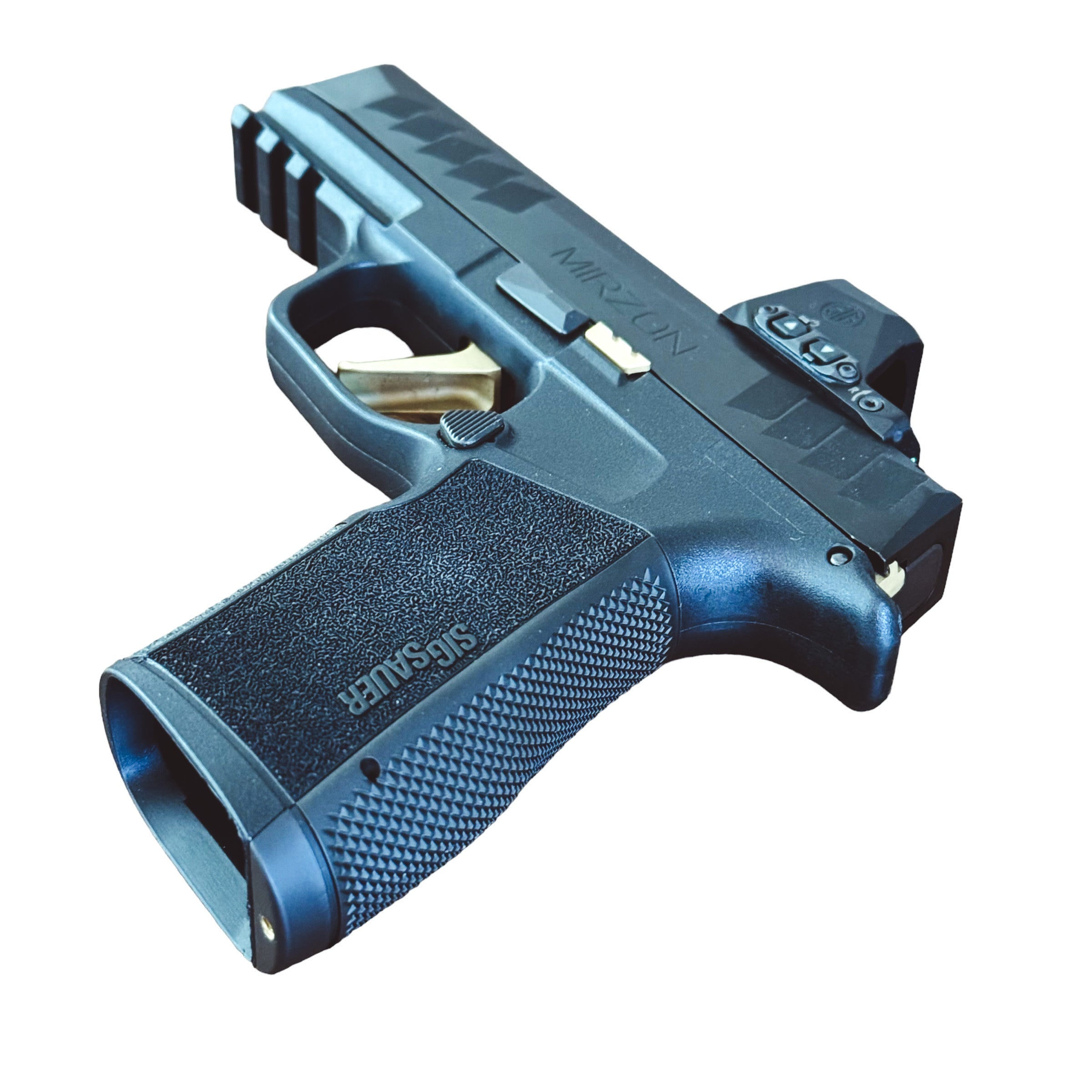 NDZ Performance Aluminum Backstrap For Sig P365 X Macro & Fuse – Textured, Fully Rounded (Black, Large/XL/XXL)